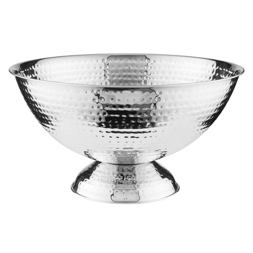 Steel party hammered champagne - hammered,