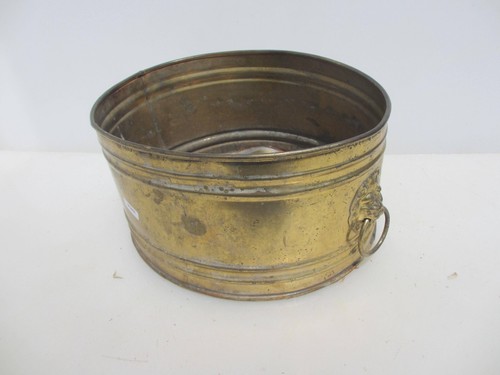 Vintage brass trough tub - vintage,