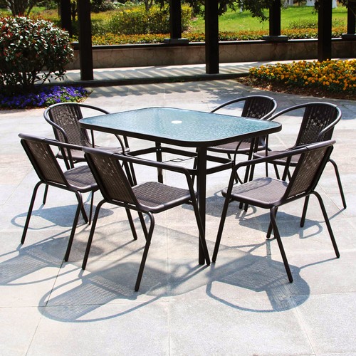 Rattan garden furniture dining - garden,