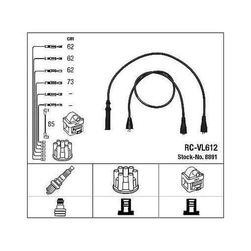 8891 ngk ignition cable - 8891,