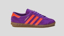 ADIDAS HAMBURG W PURPLE/ORANGE SIZES 7 7.5 9 9.5 10 10.5 ORIGINALS JS0679 2024