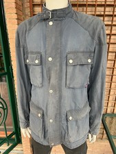 BELSTAFF ROADMASTER Jacket Waxed Cotton Blue Gold Label Malenotti Era XXL