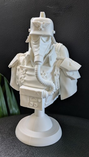 Military soldier bust - soldier, 3d