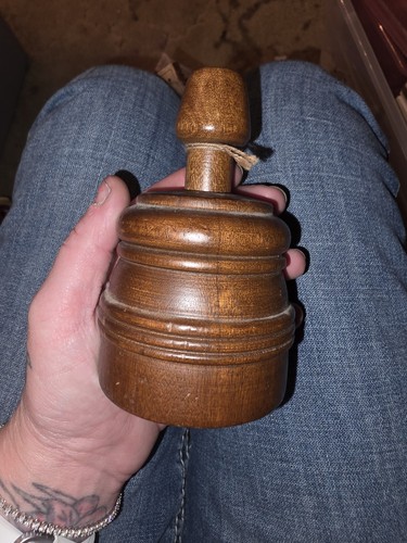 Antique butter mold wooden - butter,
