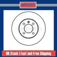 2x Brake Discs Vented For VW Polo 6KV2 110 1.9 TDI Borg & Beck Front 321615301D