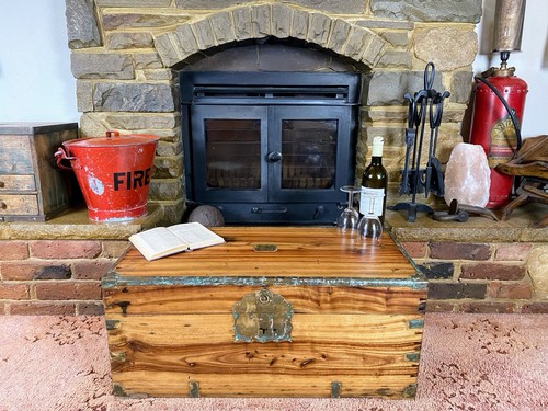 Camphor wood campaign chest - camphor,