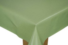 PLAIN COLOURS WIPE CLEAN TABLECLOTH COVER VINYL OILCLOTH WIPEABLE  140 x 100 cm