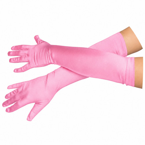 Ladies long baby pink - pink, opera
