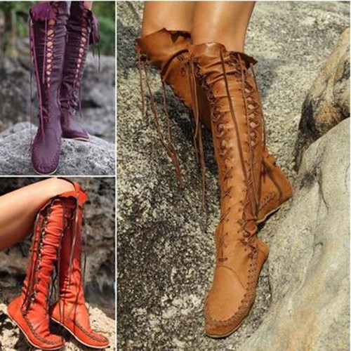 Womens combat gladiator knee - combat,
