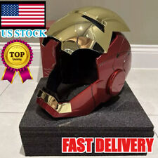 Iron Man Gold MK5 Helmet Electronic Voice Activated Open&Close Mask Autoking New