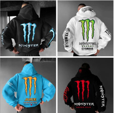 HOT Men's Fashion Monster Energy Sweater Sweat Suit Black Multicolor Design