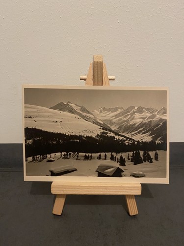 Vintage postcard alpine winter - alpine,