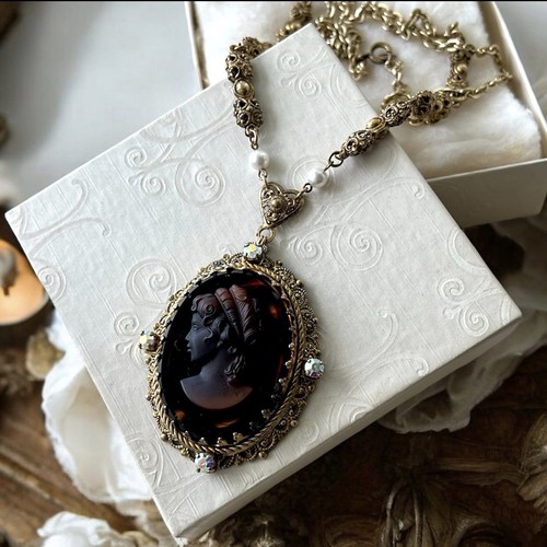 Vintage amber glass versailles - vintage,