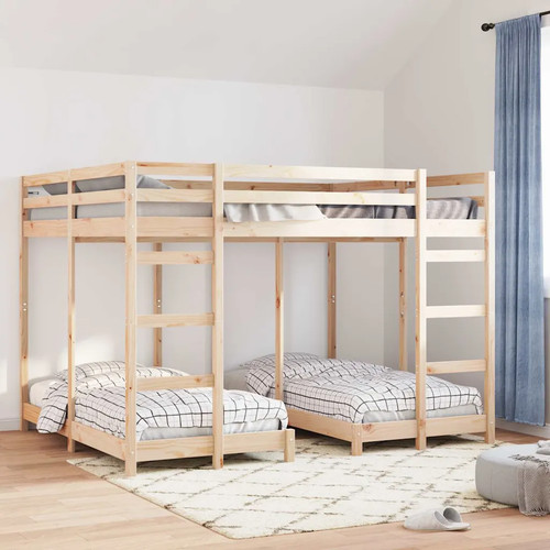 Triple bunk bed frame - bunk,