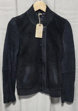 ALLSAINTS Ladies Suede Leather Zimmer Bomber Jacket + Tags UK4