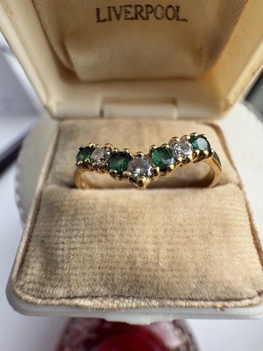 18ct emerald diamond - emerald,