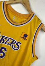 NIKE LA LAKERS BASKETBALL JERSEY Size Youth XL (fits Men's Small) Lebron James