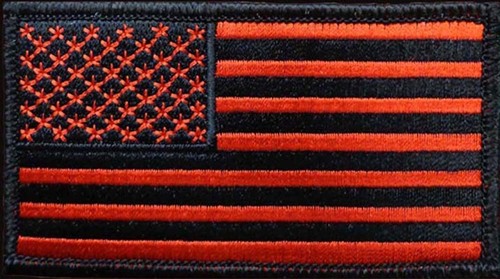 Usa flag red black 2 - usa,