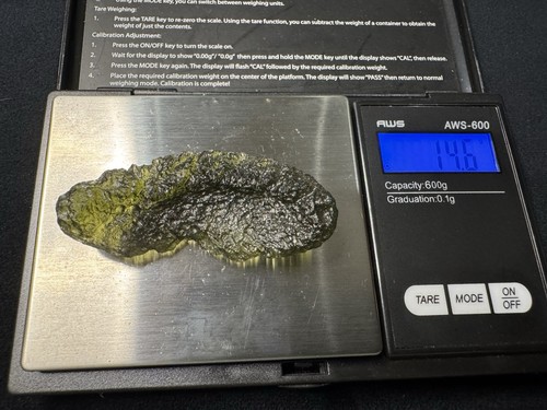 Moldavite large 6gr - large, 14.6gr