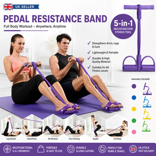 Resistance bands with foot - resistance,