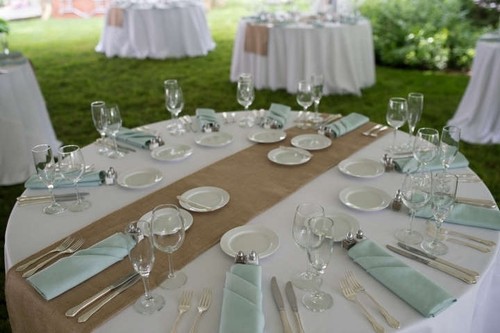 1057 burlap table - table, x