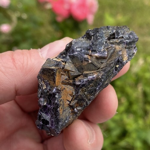 Blue john mineral - mineral, specimen