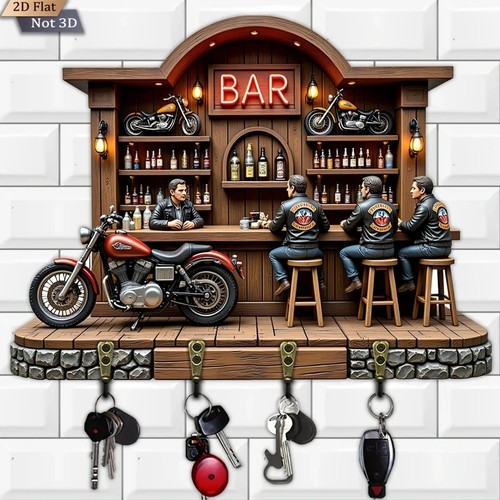 Motorcycle bar key holder wall - bar,