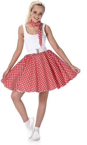 Ladies 1950s red - 1950s, dot