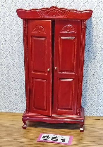 Vintage mahogany wardrobe - , 1:12