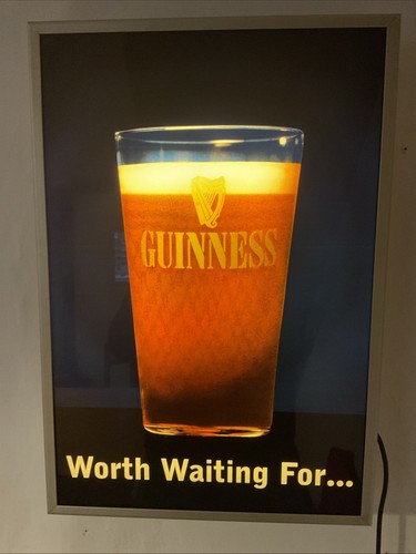 Rare guinness light box - light, box!!!
