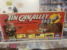 Tin Can Alley Shooting Game,  1976, Complete Original With Pepsi Cans, working