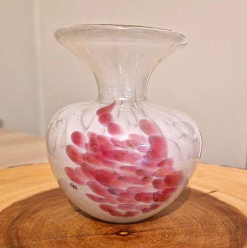 Vintage mdina glass malta pink - malta,