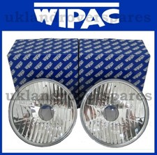 LAND ROVER DEFENDER LHD CRYSTAL CLEAR HEADLIGHTS (PAIR), SVX UPGRADE WIPAC