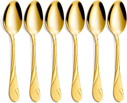 Gold dinner spoon - dinner,