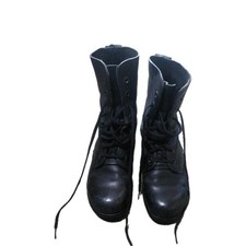 British Army Black Leather DMS High Leg Combat Boots Size UK 7.5/M-NATO 252/100 