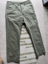 RRL Double RL Ralph Lauren Officers Flat Pant Chino Olive trousers