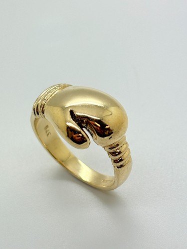 9ct yellow solid gold boxing - yellow,