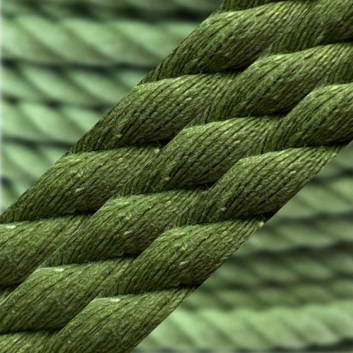 12mm natural green cotton - 12mm,