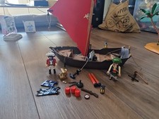 Playmobil Small Pirate  Ship 4444 Mostly Complete No Box