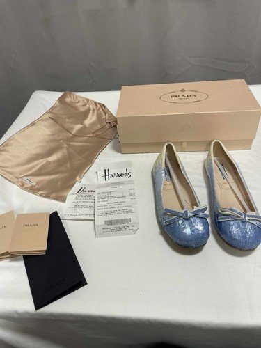 Prada glitter ballerina - glitter, flat