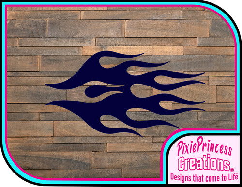 Fire flame mylar stencil - fire,