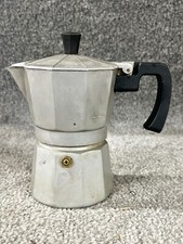 VINTAGE ALUMINIUM LATTE ESPRESSO COFFEE MAKER STOVE TOP