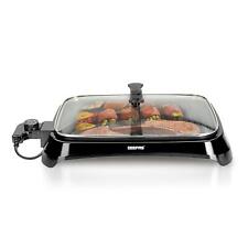 1600W Electric Barbecue Grill Hot Plate Smokeless Indoor BBQ Griddle Table top