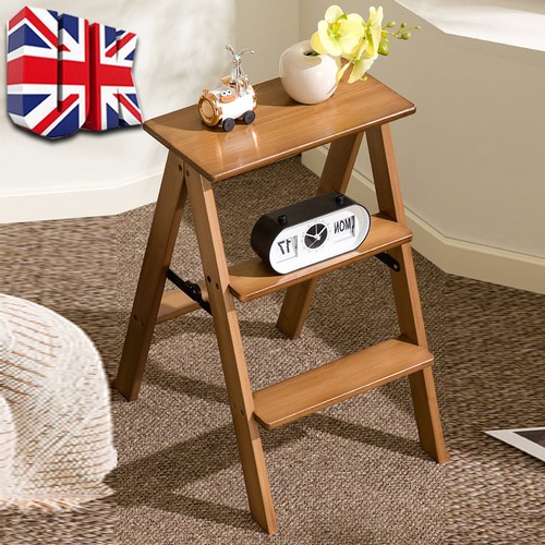 Folding wooden step - folding,