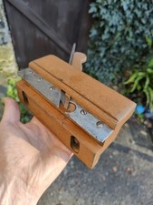 Antique Grooving Plane With Adjustable Fence And 1/8" Iron 