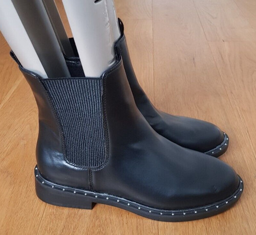 Zara black chelsea - chelsea, flat