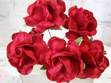 5x  Mulberry paper Roses
