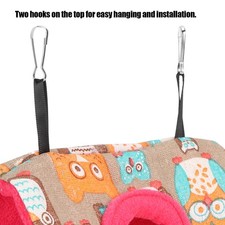 Bottom Warm Hanging Hammock Birds Plush Fluffy House Swing Bed TU