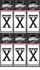 6 x Areon X Version Car Air Fresheners Elegance White  Home Office Taxi Scent