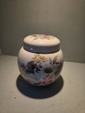 Vintage Ceramic Vase Decorated